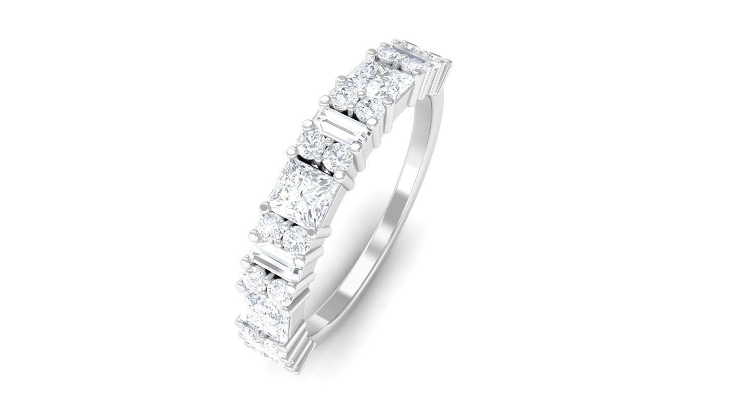 Designer Zircon Half Eternity Band Ring