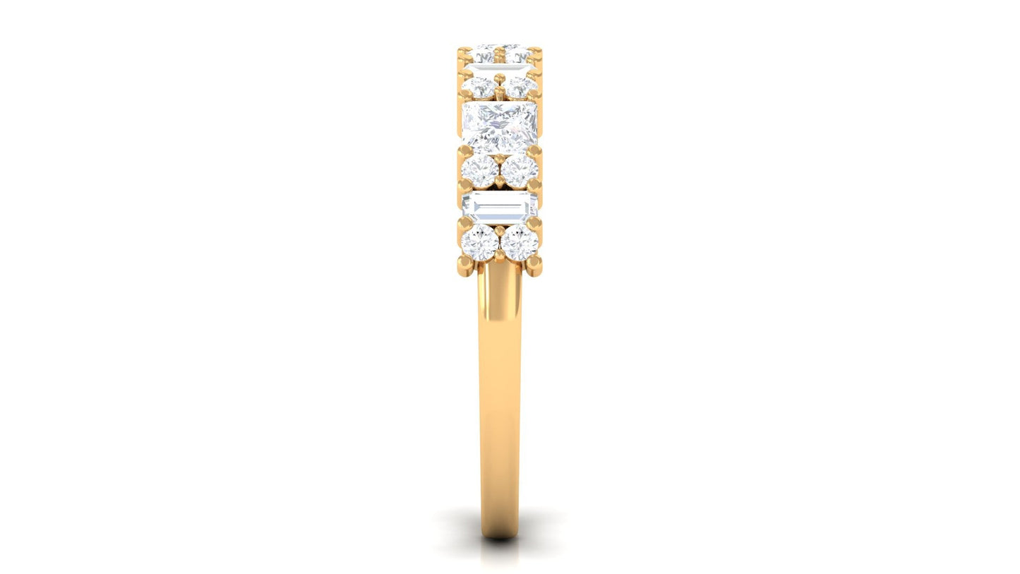 Designer Zircon Half Eternity Band Ring