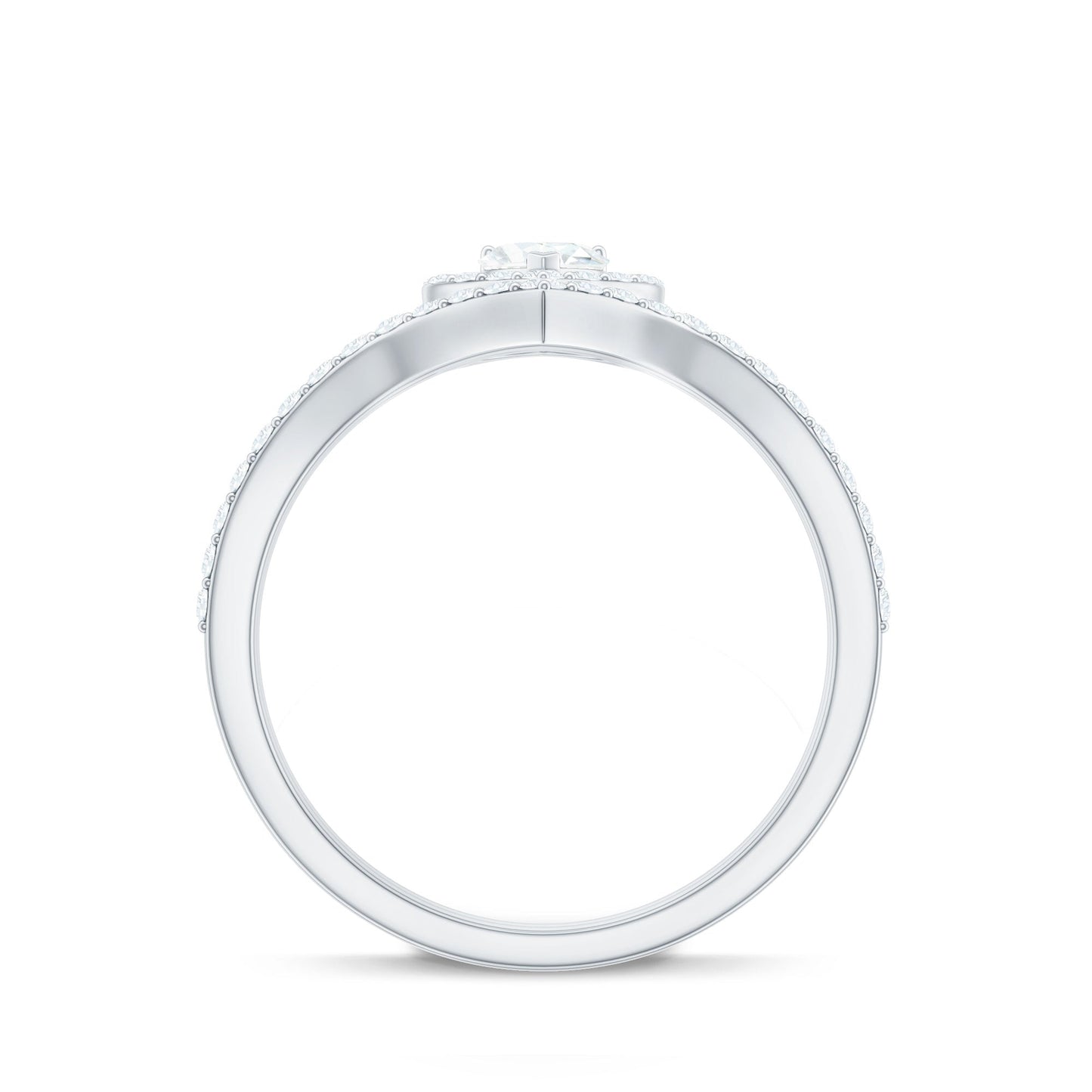 Heart Shape Lab Grown Diamond Bridal Ring Set