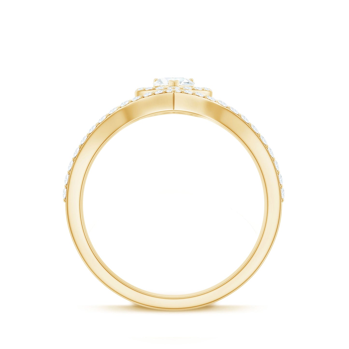 Heart Shape Lab Grown Diamond Bridal Ring Set