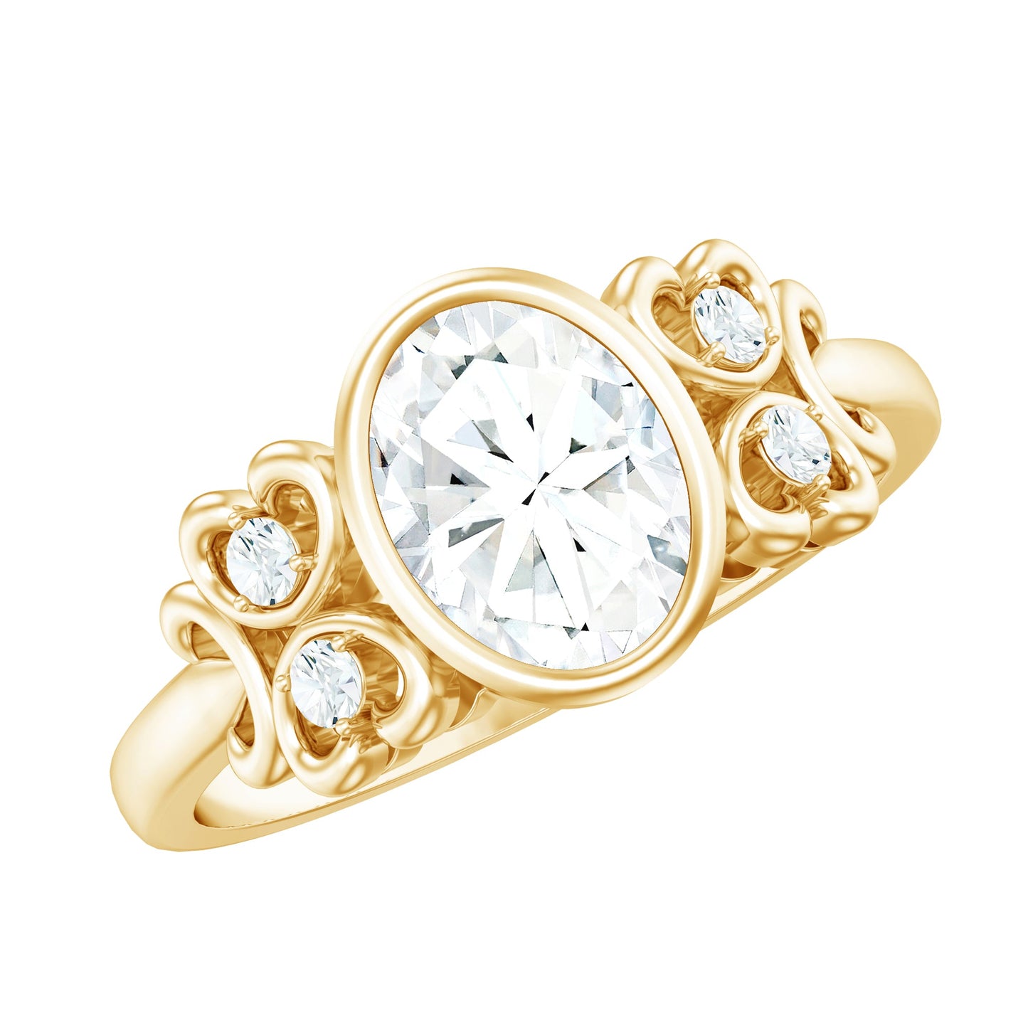 Classic Oval Lab Grown Diamond Solitaire Engagement Ring