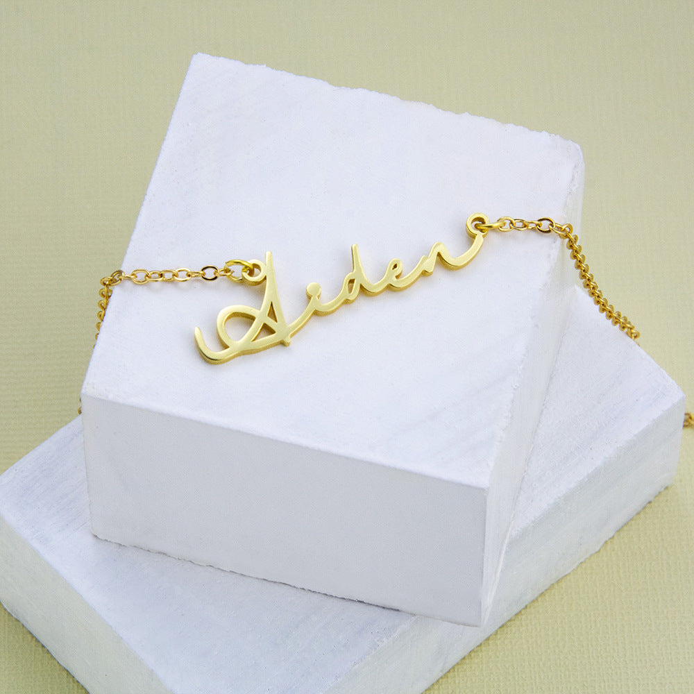 Noble and Exquisite Customizable Name Design Versatile Bracelet