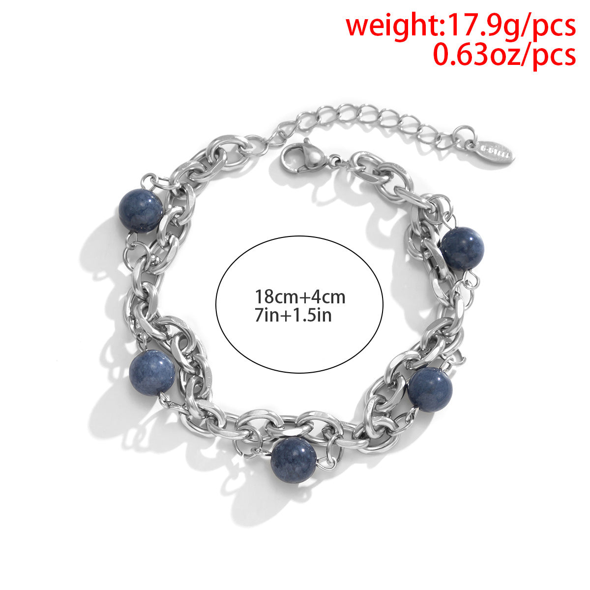 Stylish and simple style stitching bead bracelet