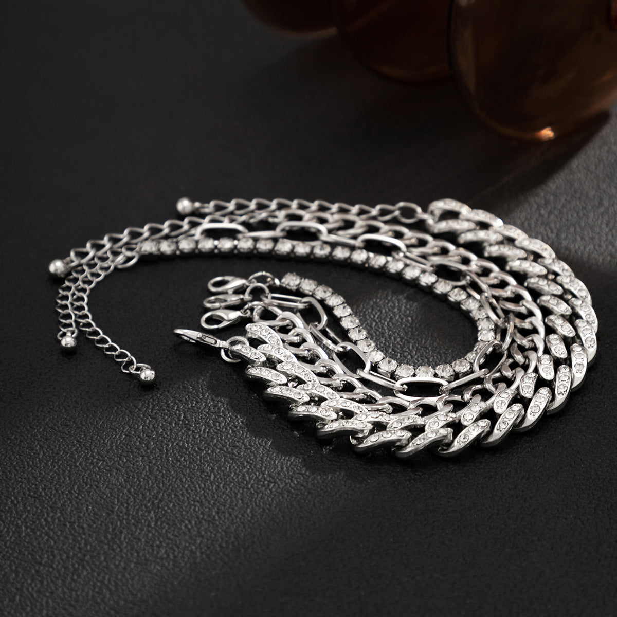 Fashion Diamond Simple Tennis Chain Bracelet