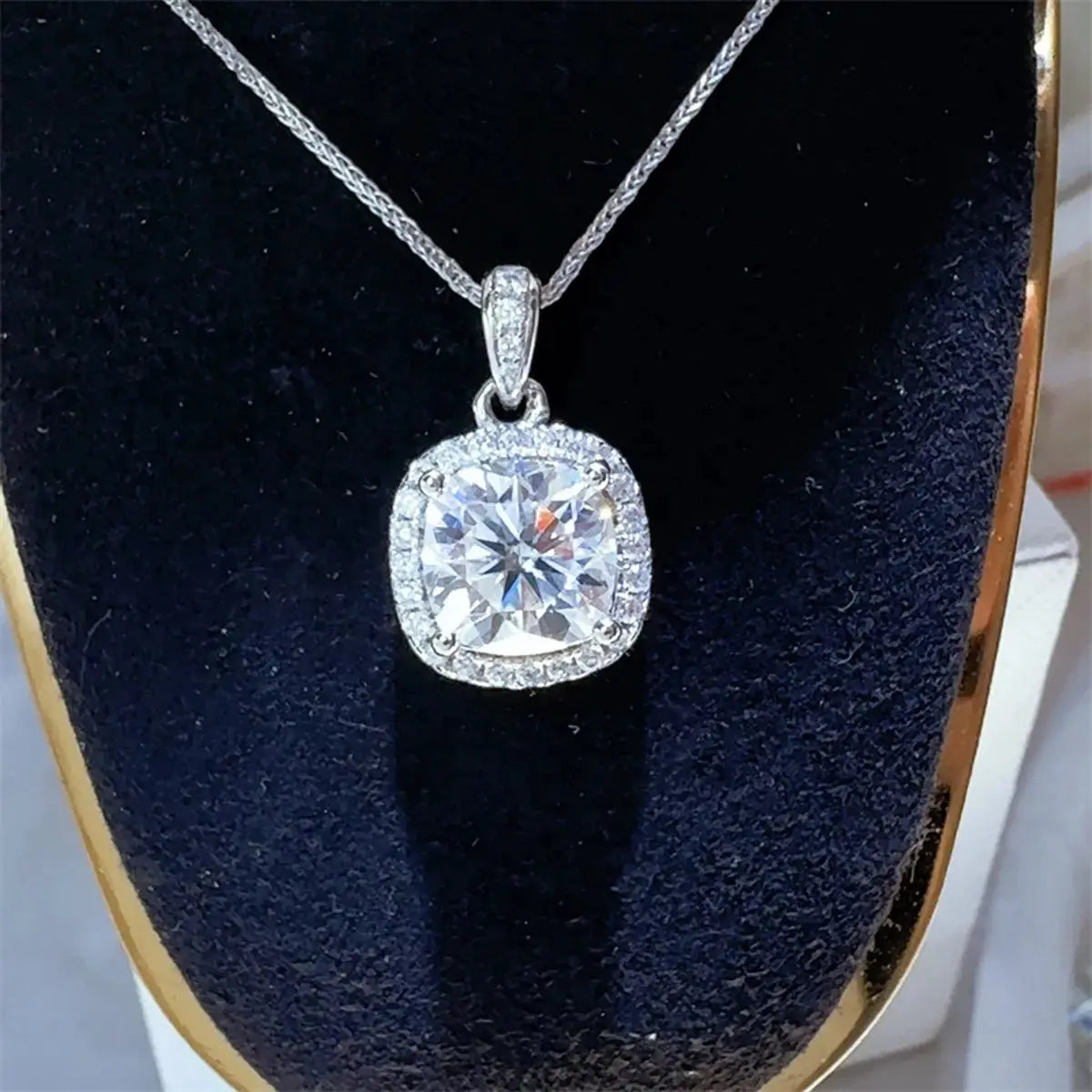 5 Carat Moissanite 925 Sterling Silver Necklace